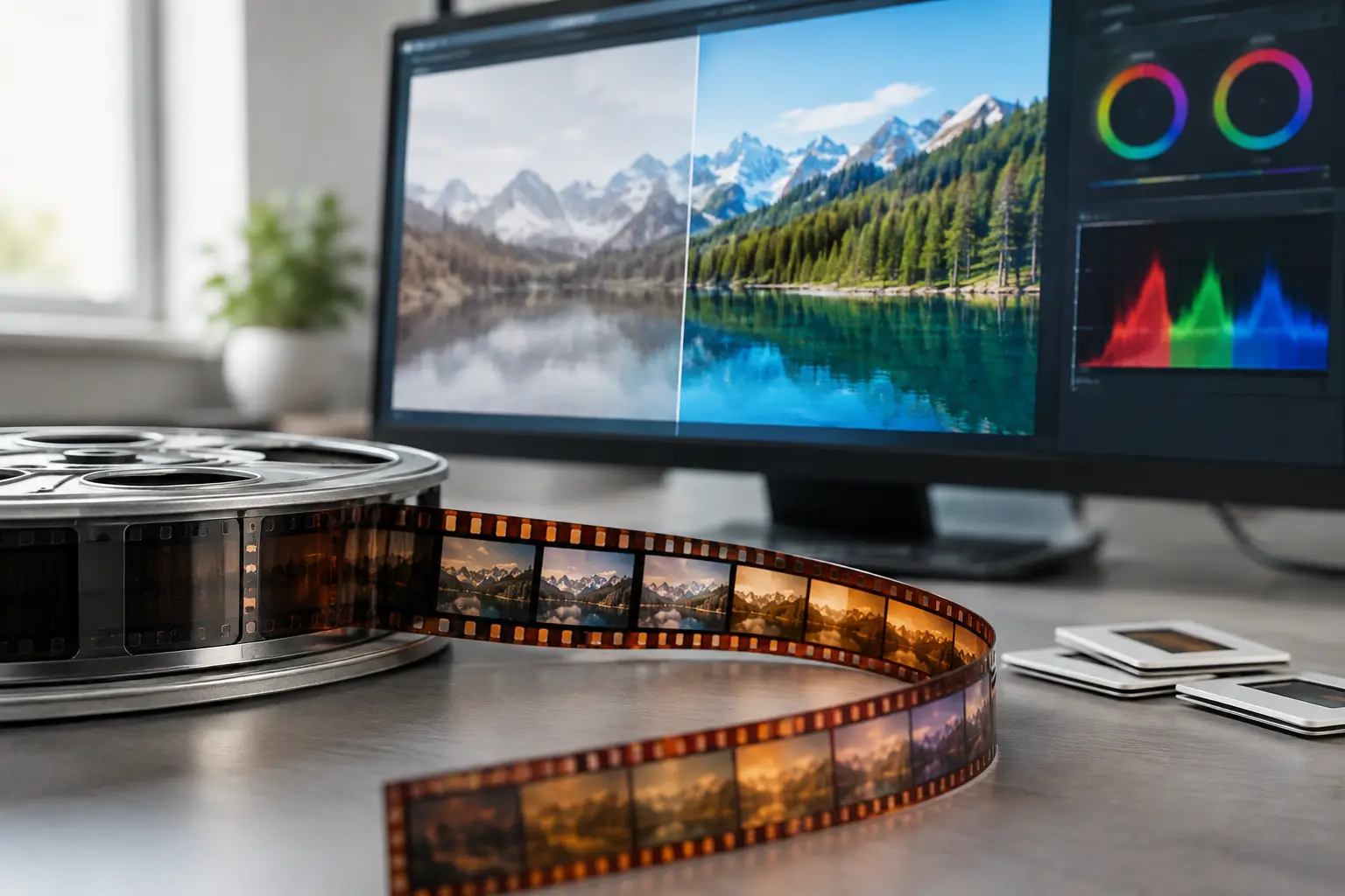 Color Managed Restoration for Film Scans