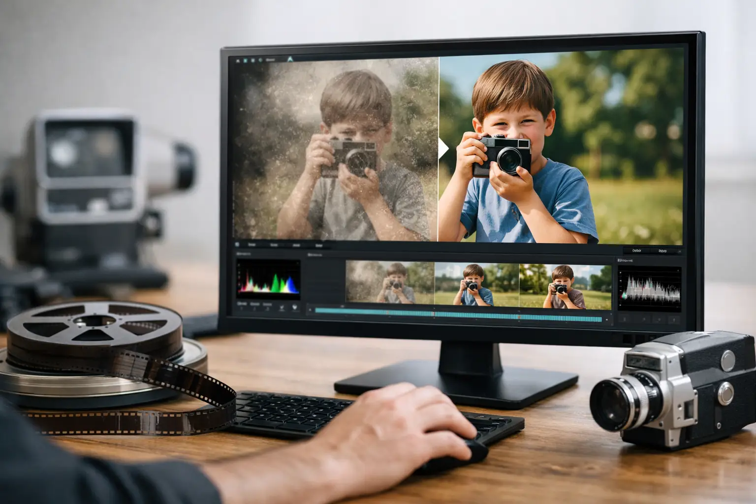 How to Restore 8mm Film Scans with Control